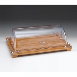 Zicco ZCP-532 حاوية تخزين صغيرة ذات غطاء من البولي كربونات ذو قاع خشبي متدحرج، 59 × 39 سم - Zicco