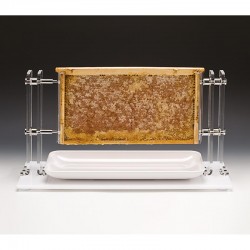 Zicco ZCP-555 حامل عسل أكريليك على شكل قرص عسل أكريليك، 67 × 24 × 35 سم - Zicco