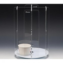 Zicco ZCP-569 Acrylic Rotating Cup Holder Stand, 24x24x35 cm - Zicco