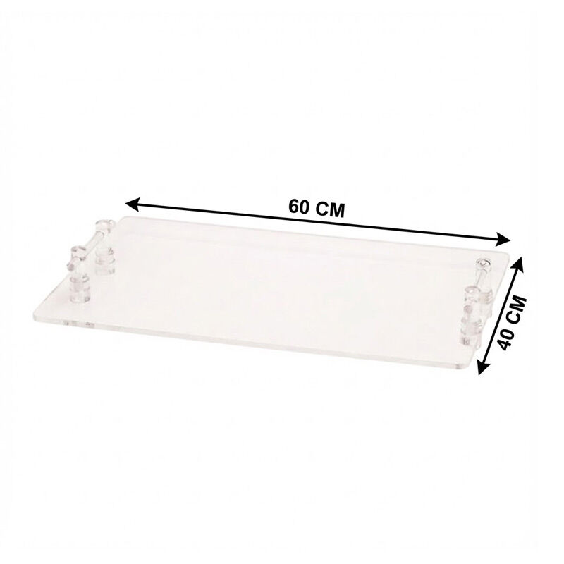 Zicco ZCP-584 حامل عرض أكريليك مستطيل الشكل، 60 × 40 سم - Zicco