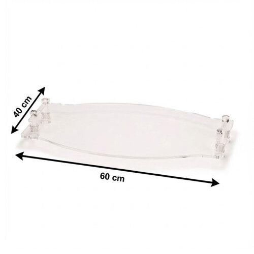 Zicco ZCP-586 Акриловый изогнутый дисплейный стенд, 60x40 см - 2