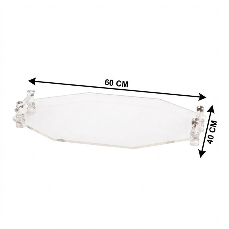 Zicco ZCP-587 Acrylic Octagon Display Stand, 60x40 cm - Zicco