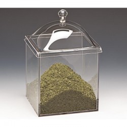 Zicco ZCP-598 Polycarbonate Acrylic Jar with Lid, 15x15 cm - Zicco