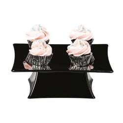 Zicco ZCP-626 Standing Polycarbonate Display Stand, 20x20x7 cm, Black - Zicco