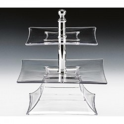 Zicco ZCP-630 حامل عرض من البولي كربونات، طبقتان، 24 سم، شفاف - Zicco