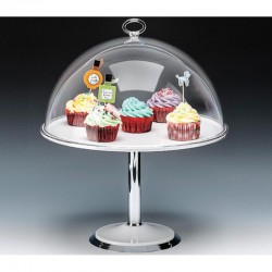 Zicco ZCP-656 Polycarbonate Covered Fan with Cover, Melamine Bottom, 33x39 cm, White - Zicco