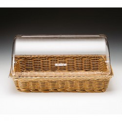 Zicco ZCP-663 سلة خبز من البولي كربونات مع غطاء، 55 × 35 × 10 سم، خوص - Zicco