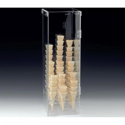 Zicco ZCP-668 Acrylic Ice Cream Cone Holder, 20x28 cm - Zicco