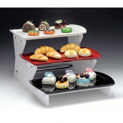 Zicco ZCP-675 Melamine Tray Display Stand, 3 Layers, 27.5 cm - Zicco