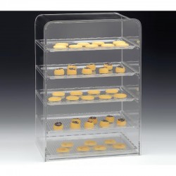 Zicco ZCP-677 Polycarbonate Display Stand with Tray, 5 Layers, 49 cm - Zicco