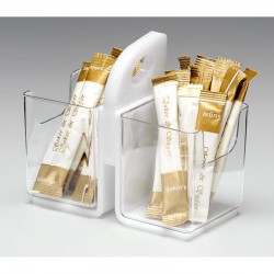 Zicco ZCP-685 وعاء سكر كيس من البولي كربونات مكون من قطعتين من البولي كربونات، 13 × 7 سم - Zicco