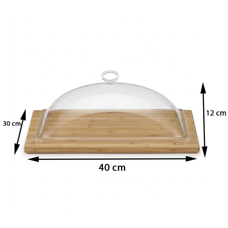 Zicco ZCP-689 مروحة مغطاة بالأكريليك بقاعدة خشبية، 30 × 40 × 12 سم - Zicco