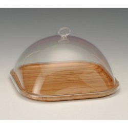 Zicco ZCP-696 مروحة مغطاة بالأكريليك بقاعدة خشبية، 25 × 25 سم - Zicco