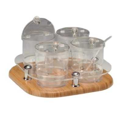 Zicco ZCP-698 Polikarbon Sosluk Reçellik ve Baharatlık Standı, 30x30x17 cm - 1