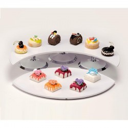 Zicco ZCP-699 Melamine Display Stand with Tray, 59x60x10 cm - Zicco