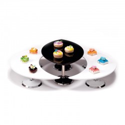 Zicco ZCP-702 Melamine Tray Display Stand, 2 Layers, 20 cm - Zicco