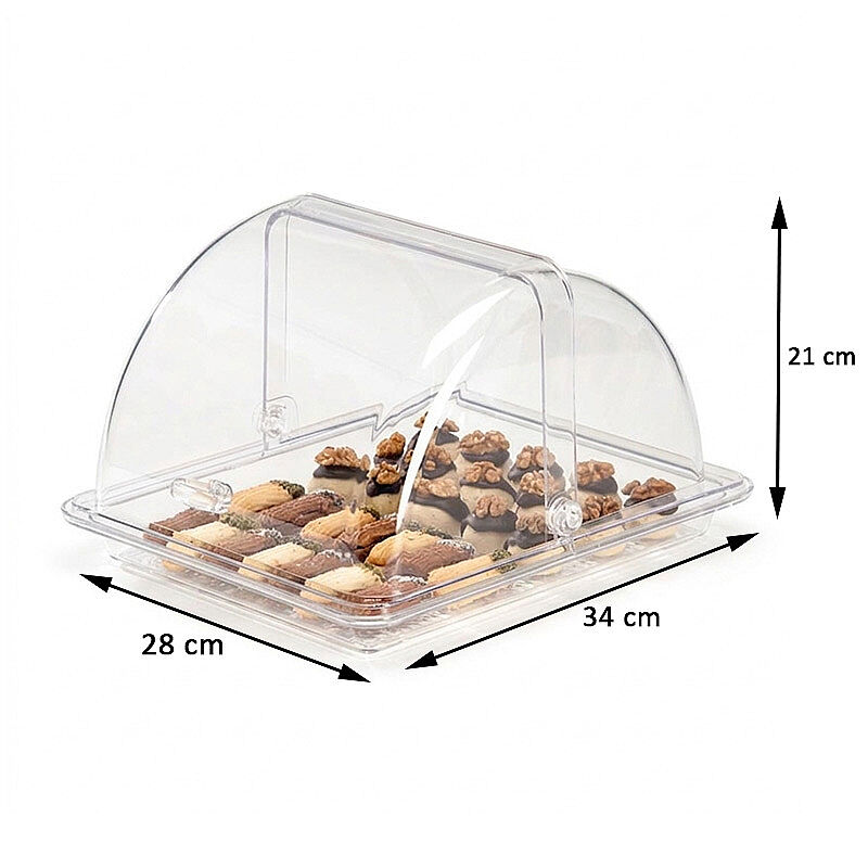 Zicco ZCP-710 Polycarbonate GN 1/2 Container, 28x34x21 cm - Zicco