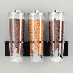 Zicco ZCP-725 أداة رقائق الذرة الحائطية مع حامل، 3 قطع، 40x15x34 سم، أسود - Zicco