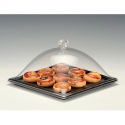 Zicco ZCP-754 Melamine Bottom Storage Container with Acrylic Lid, 25x25x15 cm - Zicco