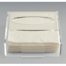 Zicco ZCP-778 حامل مناديل أكريليك، 17 × 17 × 6 سم - Zicco
