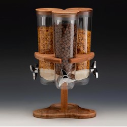 Zicco ZCP-784 Cornflakes Tool with Wooden Rotating Stand, 3 pcs, 26x26x43 cm - Zicco