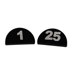 Zicco ZCP-809 Acrylic Table Number, 1-25, 10x5 cm - Zicco