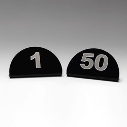 Zicco ZCP-810 Acrylic Table Number, 1-50, 10x5 cm - Zicco
