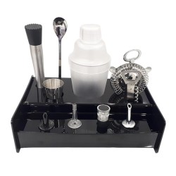 Zicco ZCP-836 Bar Cocktail Set, Polycarbonate Shaker, 11 Pieces - Zicco