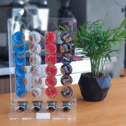 Zicco ZCP-839 Acrylic Capsule Coffee Stand, 56 Capsule Capacity, 20x28 cm - 2