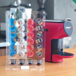 Zicco ZCP-839 Acrylic Capsule Coffee Stand, 56 Capsule Capacity, 20x28 cm - 3