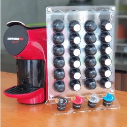 Zicco ZCP-839 Acrylic Capsule Coffee Stand, 56 Capsule Capacity, 20x28 cm - 7