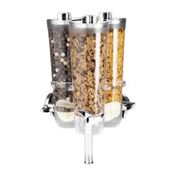 Zicco ZCP-841 Acrylic Stand Rotating Cornflakes Tool, 3 pcs, 23x23x42 cm - Zicco