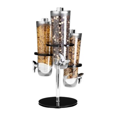 Zicco ZCP-842 Akrilik Standlı Döner Cornflakes Aleti, 3'lü, 26x26x54 cm - 1