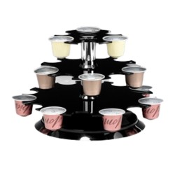 Zicco ZCP-843 Acrylic Rotating Round Capsule Stand, 31 Compartments - Zicco