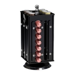 Zicco ZCP-844 Acrylic Rotating Round Capsule Stand, 64 Compartments - Zicco