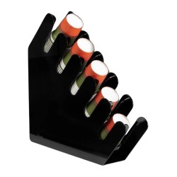 Zicco ZCP-847 Acrylic Cardboard Cup Stand, 38.5x8x42 cm - 1