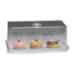 Zicco ZCP-851 قالب كيك أكريليك بغطاء من البولي كربونات، 19 × 36 × 15 سم - Zicco