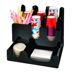 Zicco ZCP-855 Acrylic Straw Cup and Lid Stand, 35x32.5 cm - Zicco