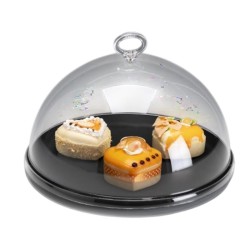 Zicco ZCP-865 مروحة قاع ميلامين بغطاء أكريليك، 26.5 سم، أسود - Zicco