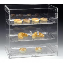 Zicco ZCP263 Polycarbonate 3 Tier Display Stand with Tray, 46 cm - Zicco