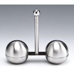 Zicco ZKC-119 Steel Salt and Pepper Shaker with Stand - Zicco