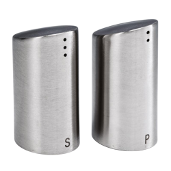 Zicco ZKC-123 Steel Salt and Pepper Shaker, Steel, 8 cm - Zicco