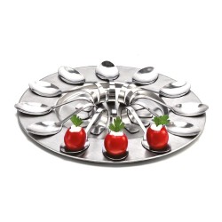Zicco ZKC-2798 Caviar Spoon Set with Tray - Zicco