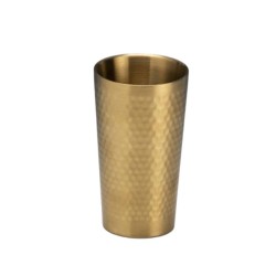 Zicco ZKC-835 Steel Double Walled Cocktail Glass, 350 cl, Yellow - Zicco