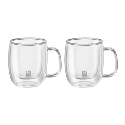 Zwilling 395001100 Çift Çidarlı Kulplu Espresso Bardağı, 2 Adet - 1